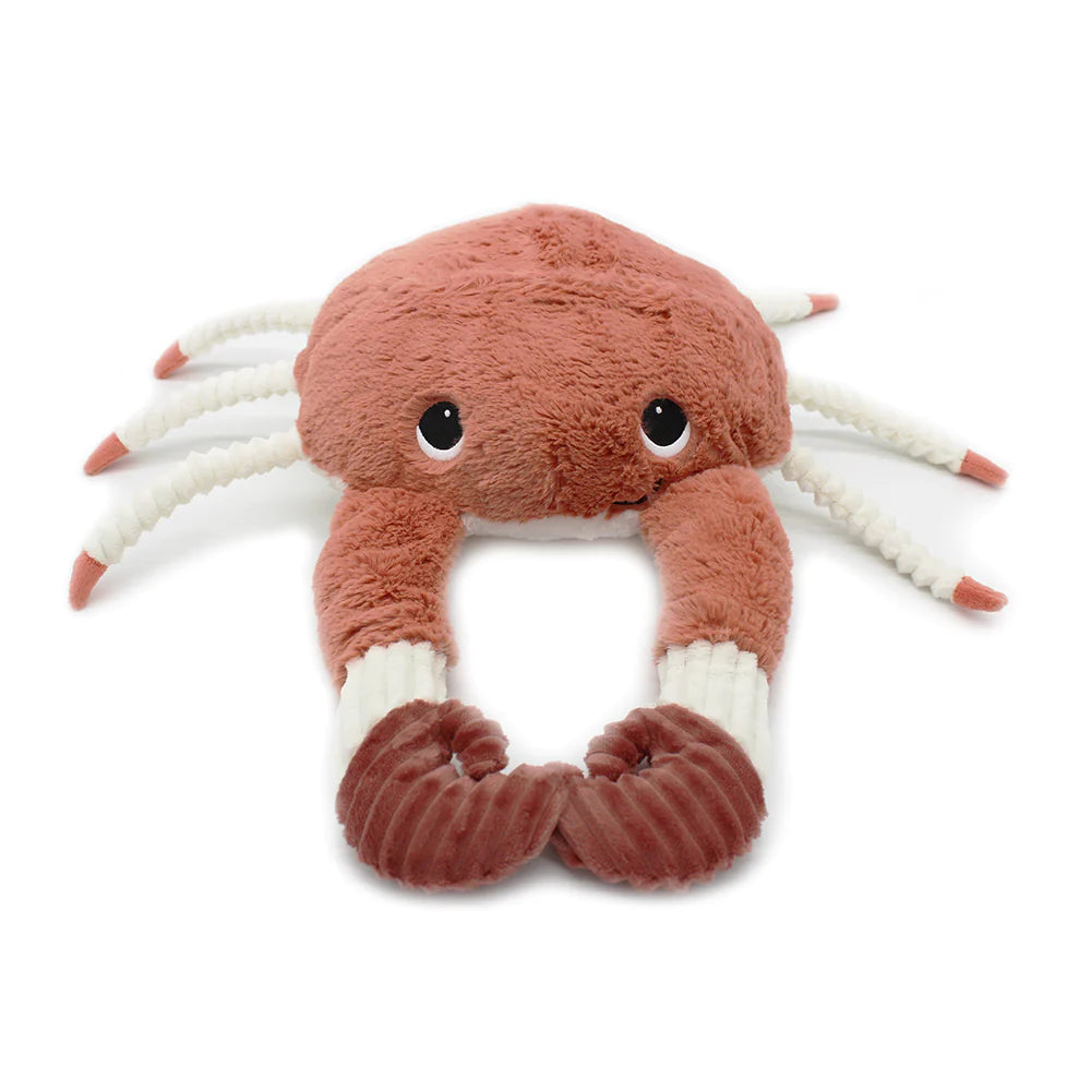 Peluche Cassecou le crabe maman et son bébé terracotta