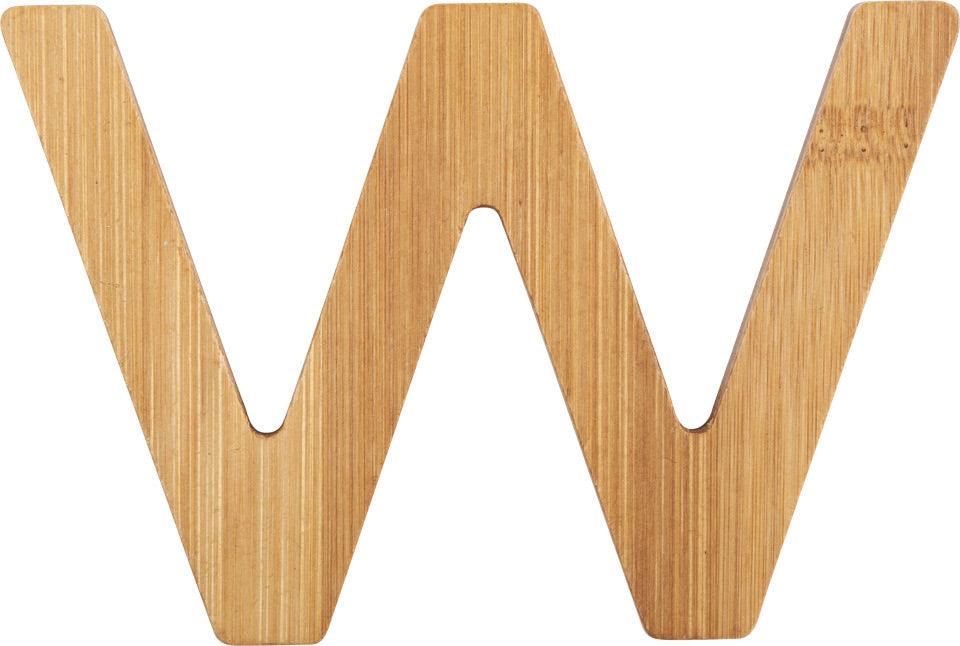 Lettres alphabet en bambou W WALEA